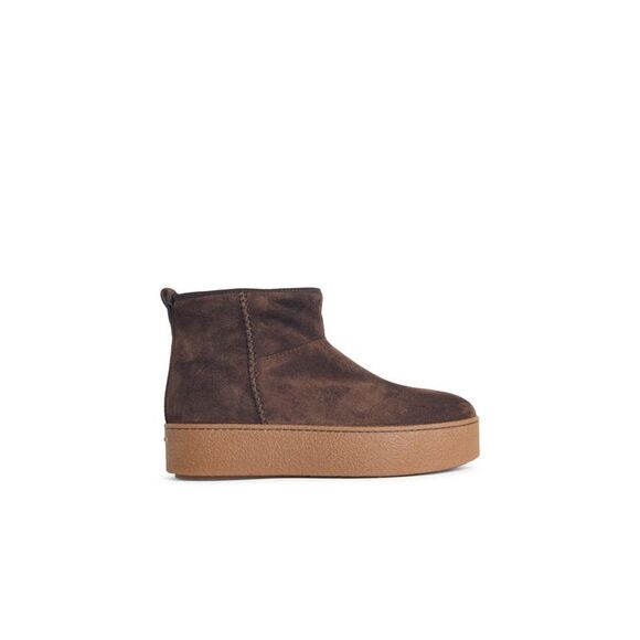 Hogan Brown Suede Ankle Boots Women